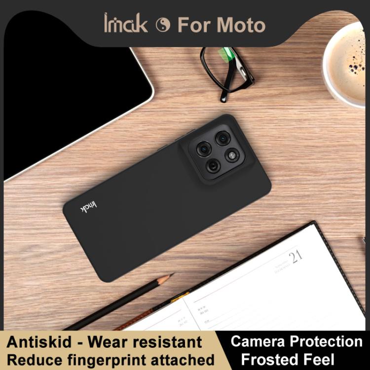 For Motorola Moto G Stylus 5G 2025 IMAK UC-3 Series Shockproof Frosted TPU Phone Case - Black