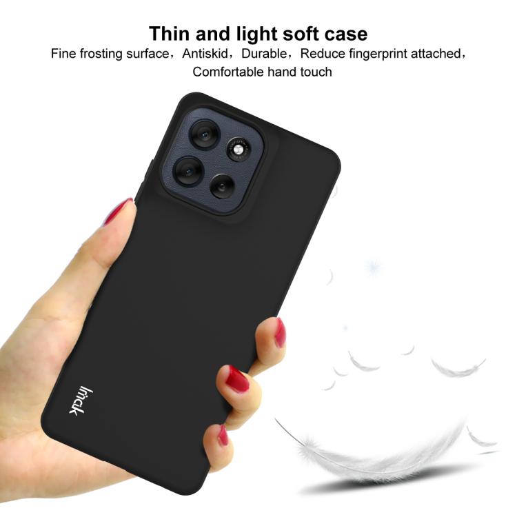 For Motorola Moto G56 5G IMAK UC-3 Series Shockproof Frosted TPU Phone Case - Black