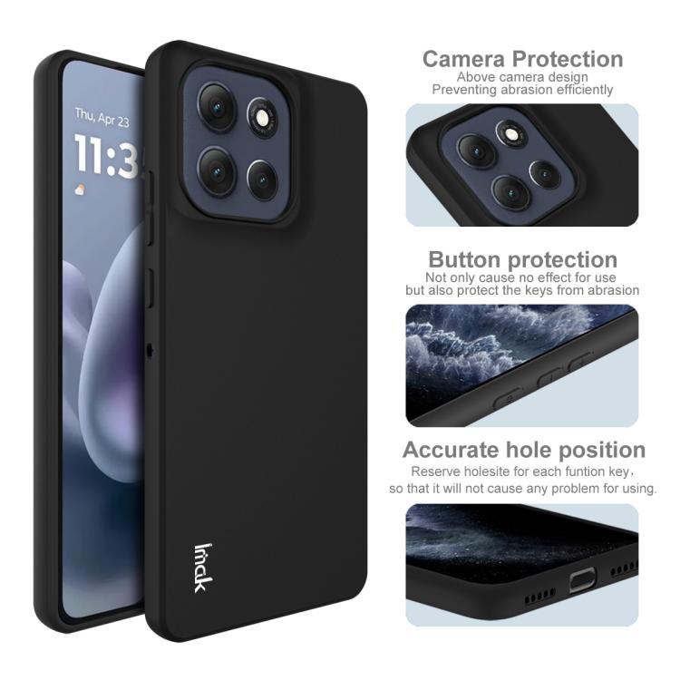 For Motorola Moto G86 5G IMAK UC-3 Series Shockproof Frosted TPU Phone Case - Black
