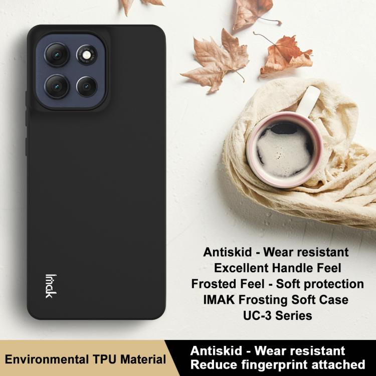 For Motorola Moto G86 Power IMAK UC-3 Series Shockproof Frosted TPU Phone Case - Black