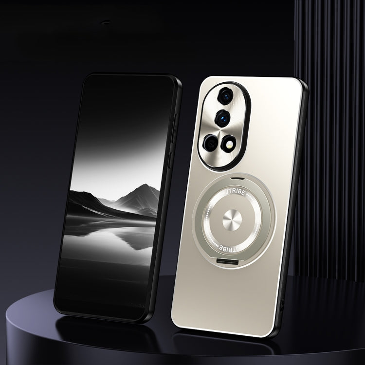 For Huawei nova 12 Rotating Holder Frosted Metal Phone Case