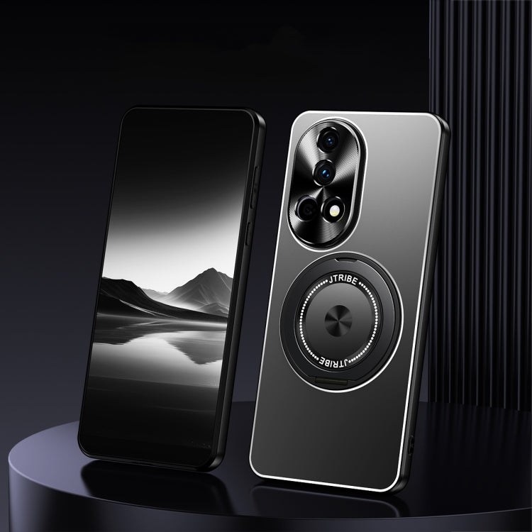For Huawei nova 13 Rotating Holder Frosted Metal Phone Case