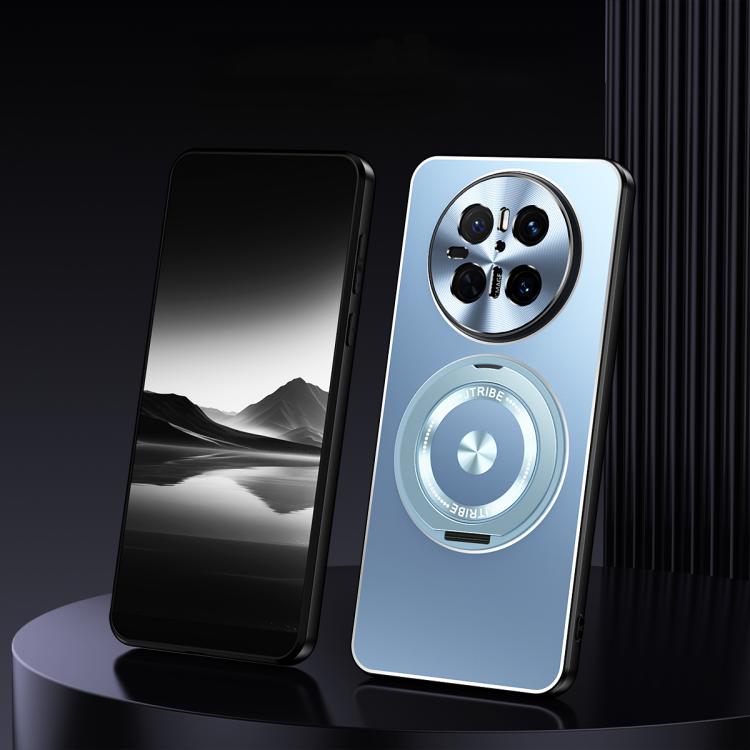For Huawei Mate 70 Rotating Holder Frosted Metal Phone Case