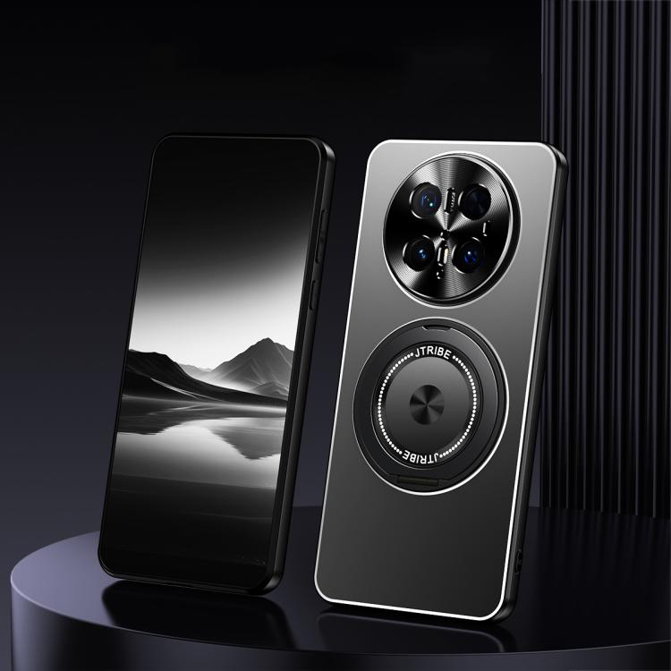 For Huawei Mate 70 Pro Rotating Holder Frosted Metal Phone Case