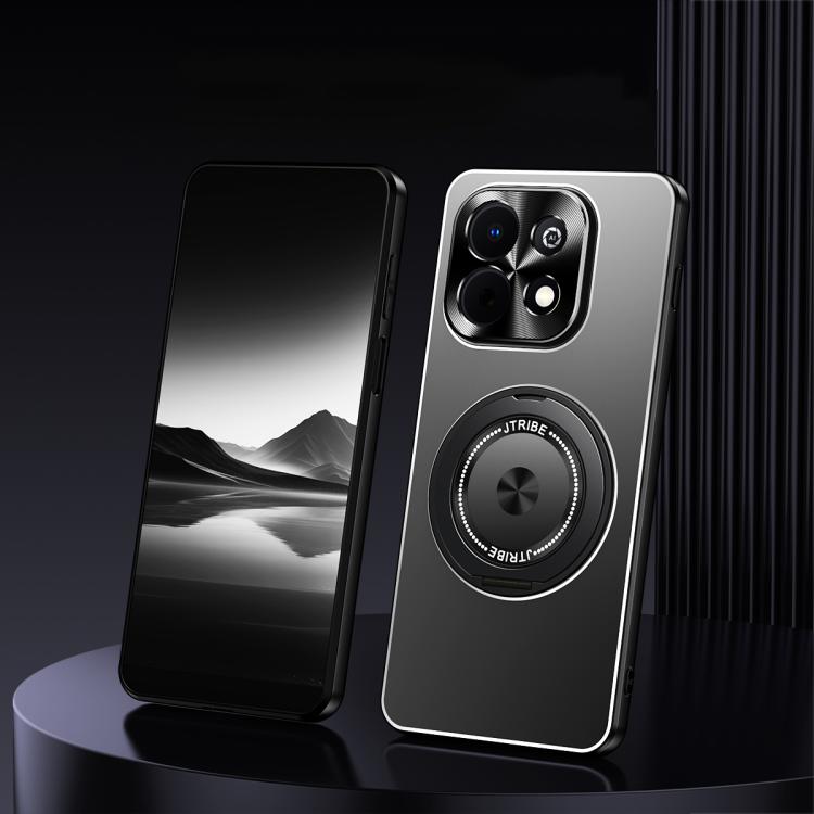 For Huawei Enjoy 90 Plus 5G Rotating Holder Frosted Metal Phone Case