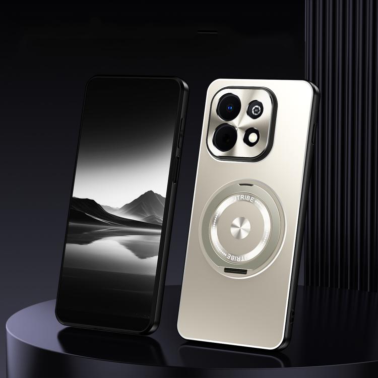 For Huawei Enjoy 90 Plus 5G Rotating Holder Frosted Metal Phone Case