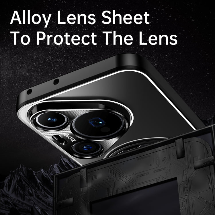 For Huawei Mate 80 Pro Rotating Holder Frosted Metal Phone Case