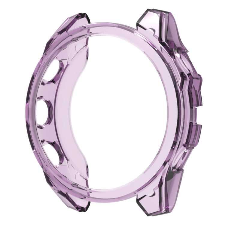 For Garmin Fenix 8 AMOLED 51mm Half Pack Hollow TPU Watch Protective Case
