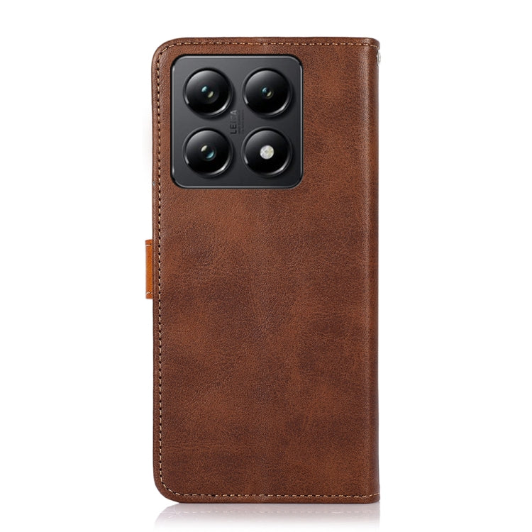 For Xiaomi 14T Pro KHAZNEH Cowhide Texture Flip Leather Phone Case