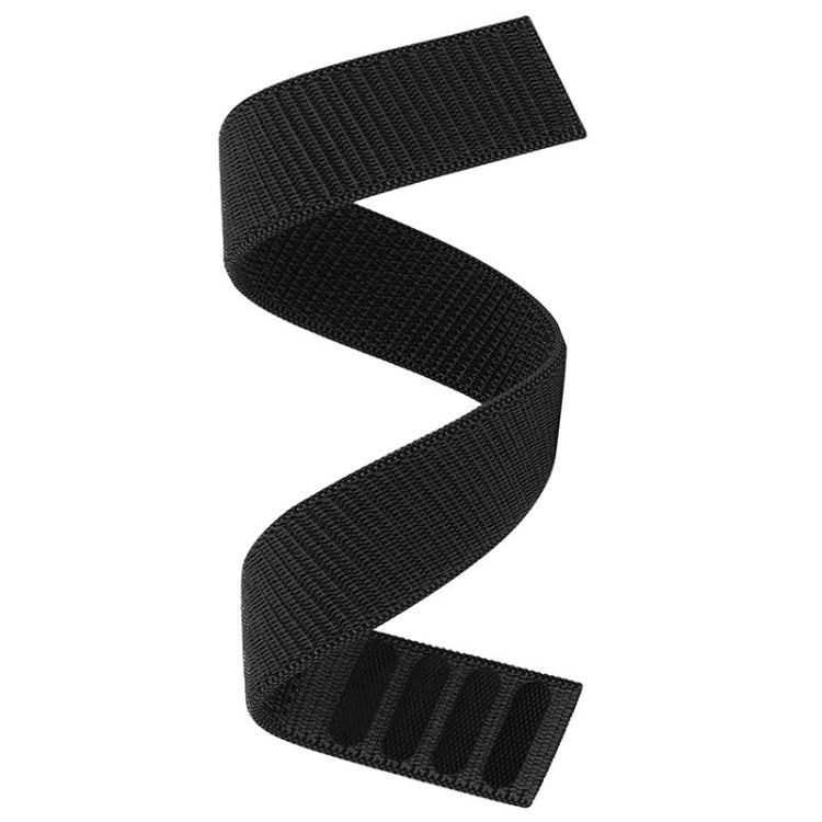 For Garmin Fenix 8 AMOLED 51mm Knitted Nylon Hook And Loop Fastener Watch Band