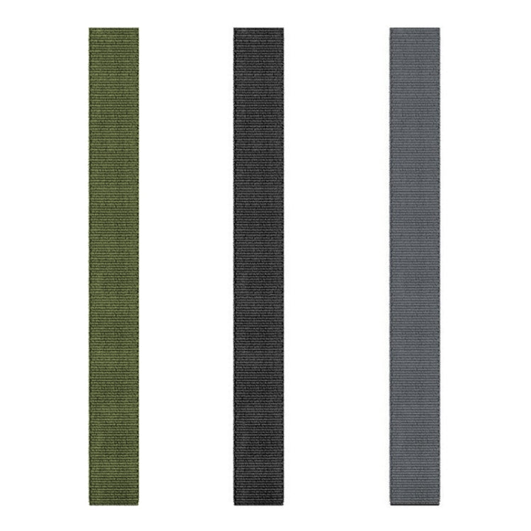 For Garmin Fenix 8 AMOLED 47mm Knitted Nylon Hook And Loop Fastener Watch Band