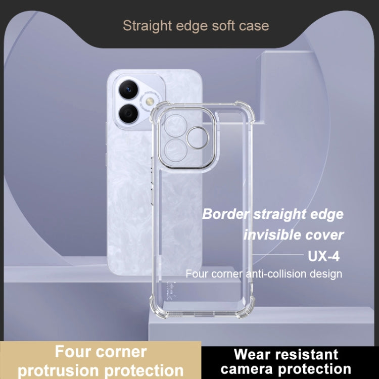 For Honor X60i 5G IMAK UX-4 Series Four-corner Shockproof Phone Case - Transparent