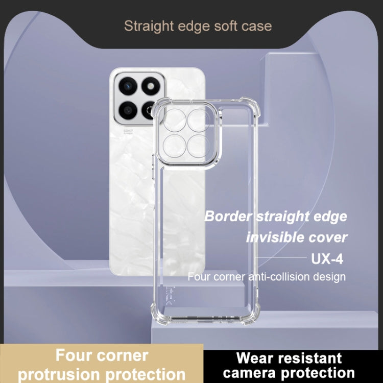 For Honor Play 60 Plus IMAK UX-4 Series Four-corner Shockproof Phone Case - Transparent