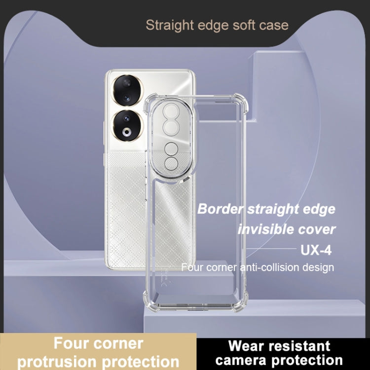 For Honor 90 IMAK UX-4 Series Four-corner Shockproof Phone Case - Transparent