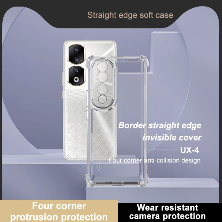 For Honor 90 Pro IMAK UX-4 Series Four-corner Shockproof Phone Case - Transparent