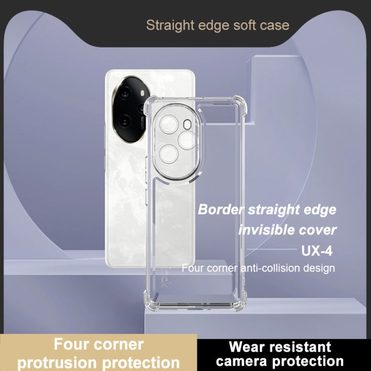 For Honor 100 Pro IMAK UX-4 Series Four-corner Shockproof Phone Case - Transparent