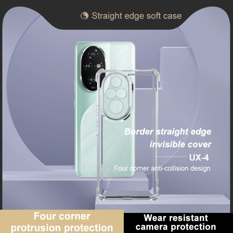 For Honor 200 Pro IMAK UX-4 Series Four-corner Shockproof Phone Case - Transparent