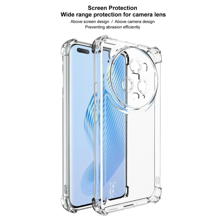 For Honor Magic5 Pro IMAK UX-4 Series Four-corner Shockproof Phone Case - Transparent