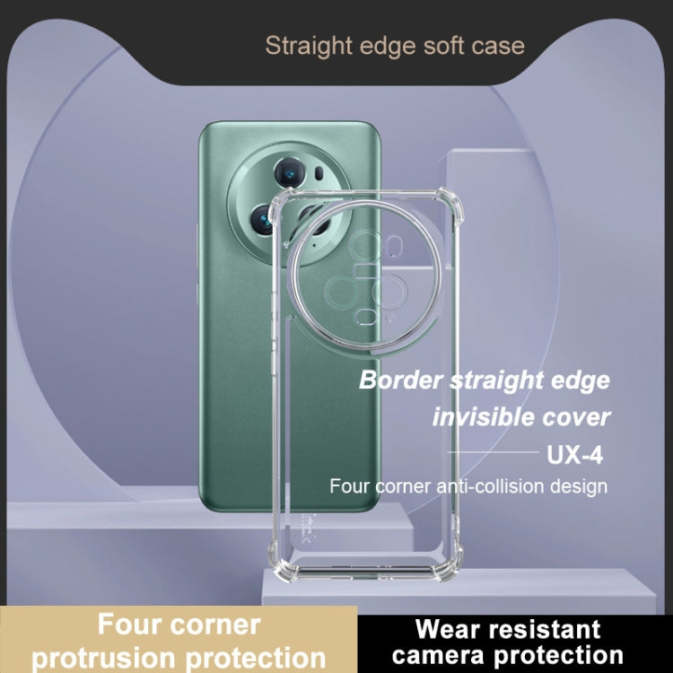 For Honor Magic5 Pro IMAK UX-4 Series Four-corner Shockproof Phone Case - Transparent
