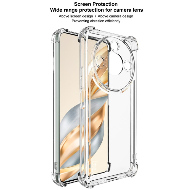 For Honor X60 IMAK UX-4 Series Four-corner Shockproof Phone Case - Transparent