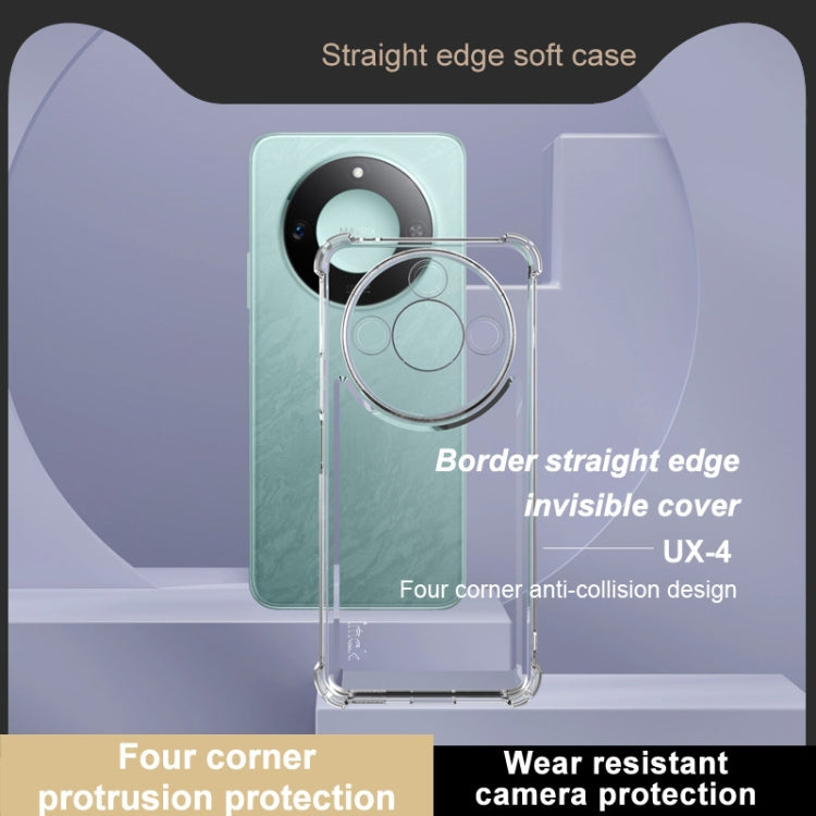 For Honor X60 IMAK UX-4 Series Four-corner Shockproof Phone Case - Transparent