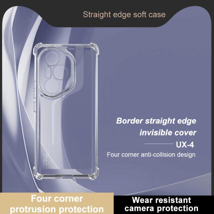 For Honor 300 Pro IMAK UX-4 Series Four-corner Shockproof Phone Case - Transparent