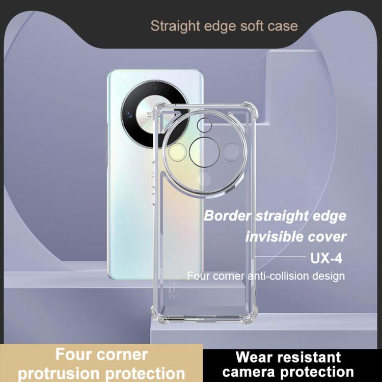 For Honor X9b / Magic6 Lite 5G IMAK UX-4 Series Four-corner Shockproof Phone Case - Transparent