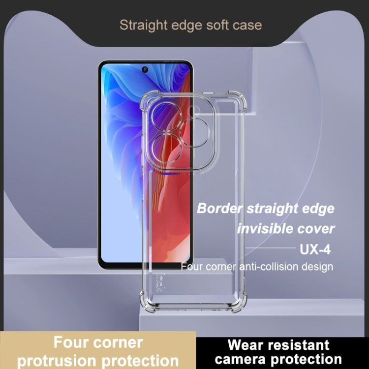 For Infinix Smart 8 Pro X6525B Africa IMAK UX-4 Series Four-corner Shockproof Phone Case - Transparent