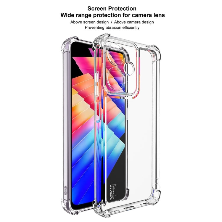 For Infinix Hot 30 Play / 30 Play NFC IMAK UX-4 Series Four-corner Shockproof Phone Case - Transparent