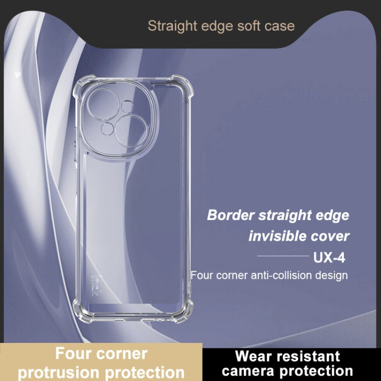 For Tecno Spark Go 1 / Go 2025 IMAK UX-4 Series Four-corner Shockproof Phone Case - Transparent