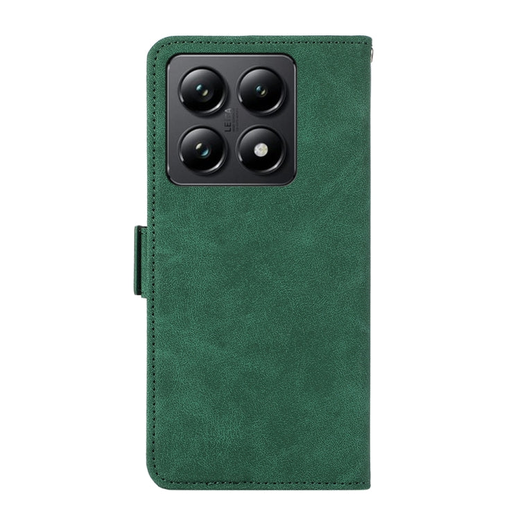For Xiaomi 14T Pro ABEEL Frosted Magnetic RFID Leather Phone Case