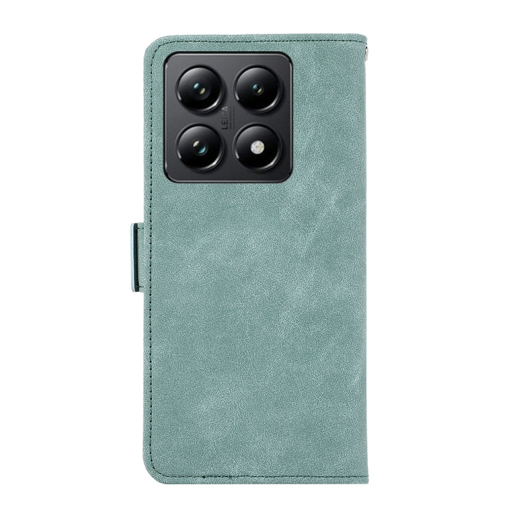 For Xiaomi 14T Pro ABEEL Frosted Magnetic RFID Leather Phone Case