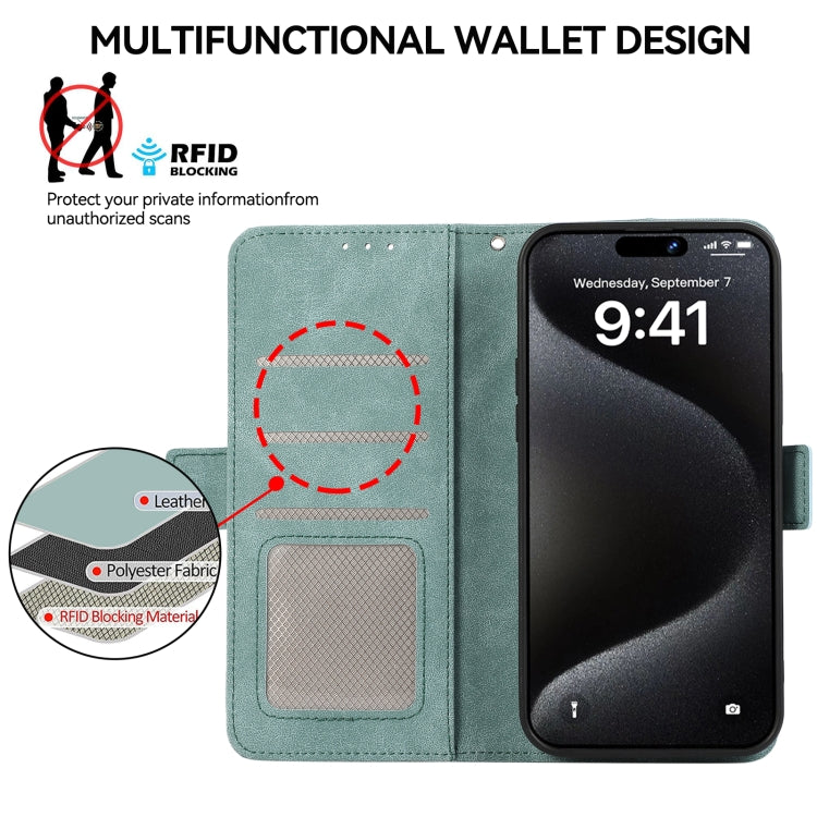 For Xiaomi 14T Pro ABEEL Frosted Magnetic RFID Leather Phone Case