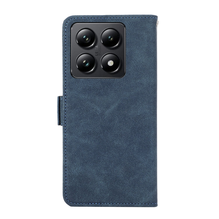 For Xiaomi 14T ABEEL Frosted Magnetic RFID Leather Phone Case