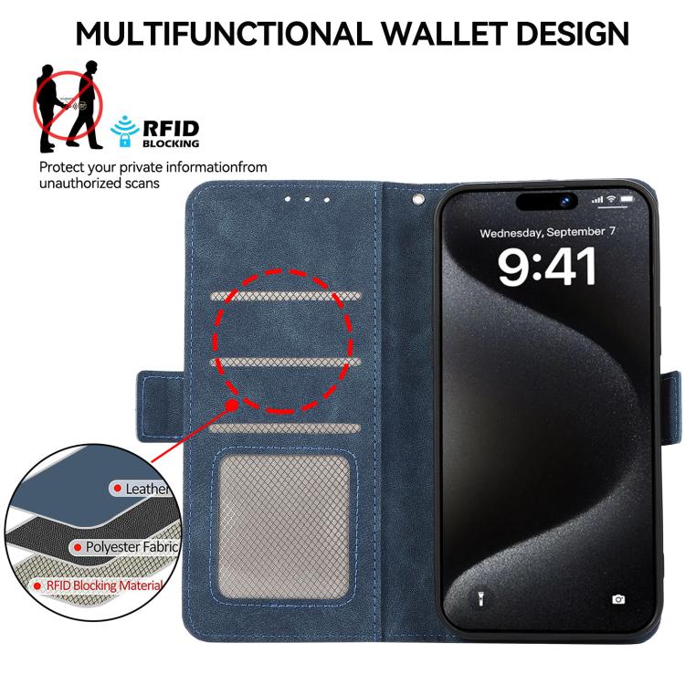 For Xiaomi 17 Pro ABEEL Frosted Magnetic RFID Leather Phone Case