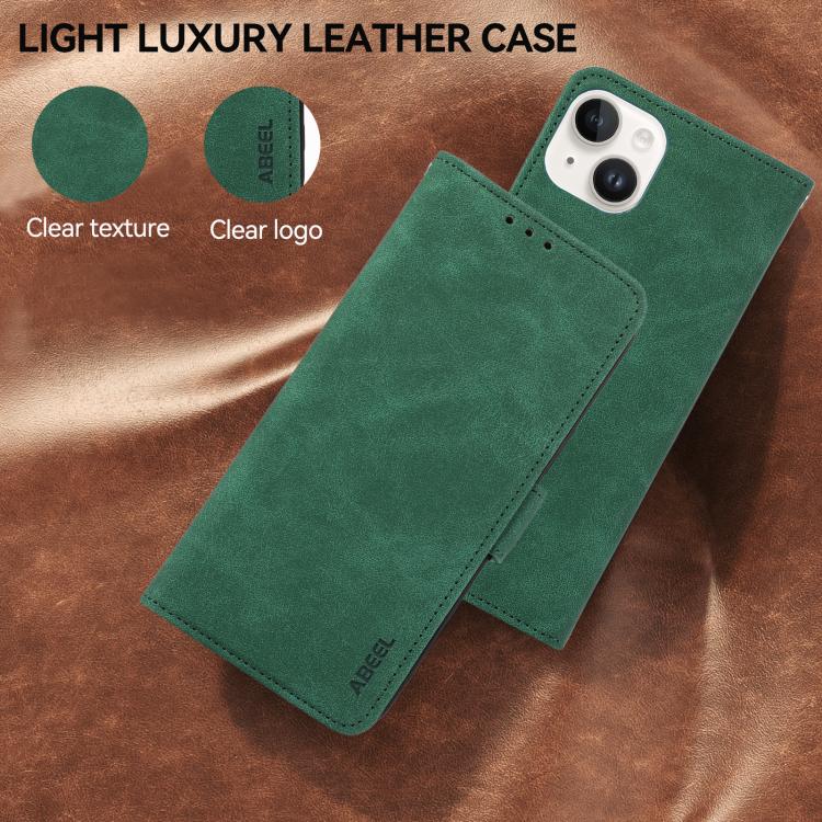 For Xiaomi 17 Pro Max ABEEL Frosted Magnetic RFID Leather Phone Case