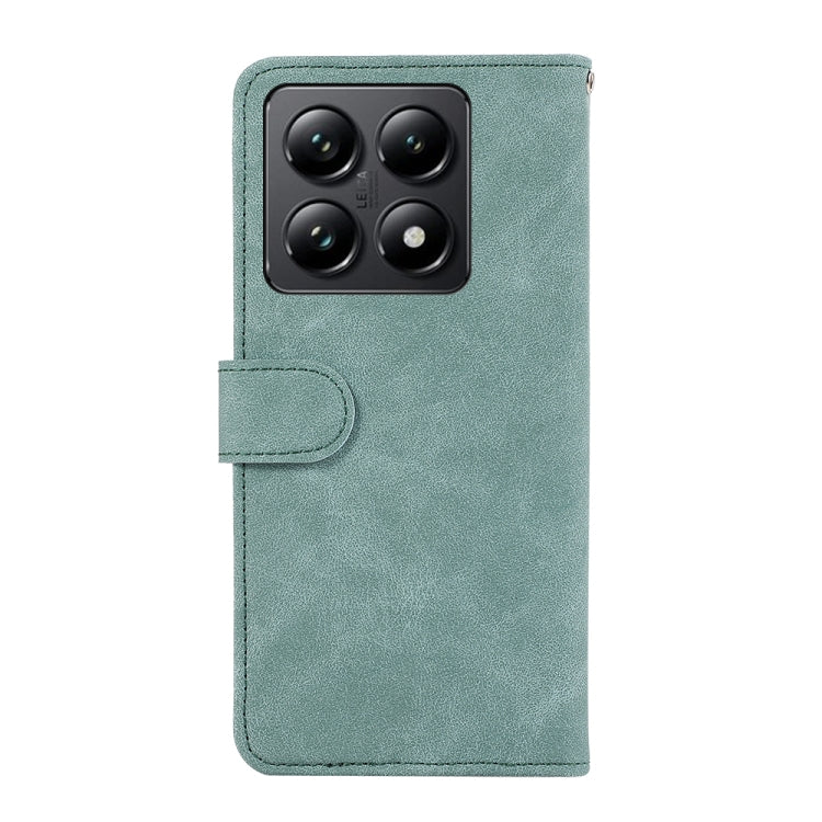For Xiaomi 14T ABEEL Color Block Magnetic RFID Leather Phone Case