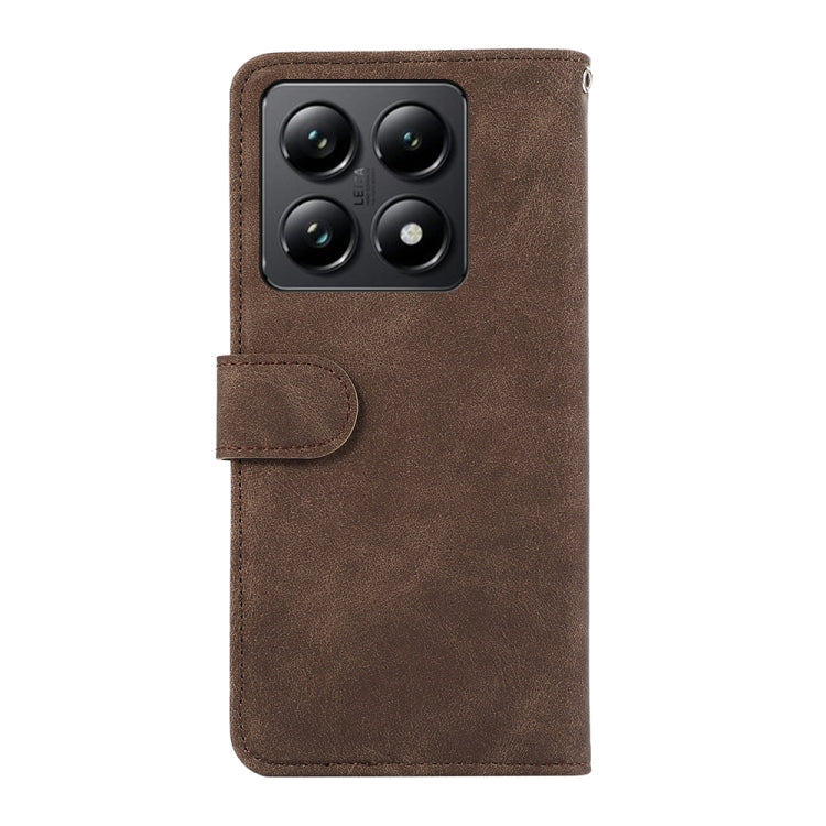 For Xiaomi 14T ABEEL Color Block Magnetic RFID Leather Phone Case