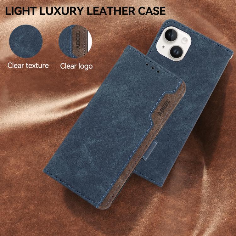For Xiaomi 17 ABEEL Color Block Magnetic RFID Leather Phone Case