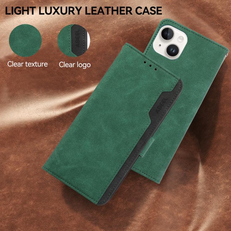 For Xiaomi 17 ABEEL Color Block Magnetic RFID Leather Phone Case