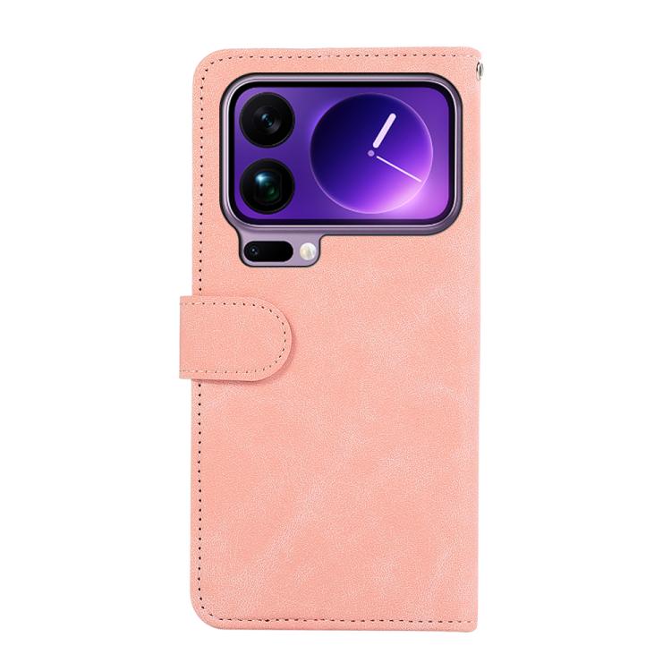 For Xiaomi 17 Pro Max ABEEL Color Block Magnetic RFID Leather Phone Case