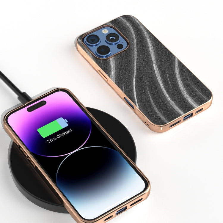 For iPhone 16 Pro Max Nano Electroplating Galactic Pattern Protective Phone Case
