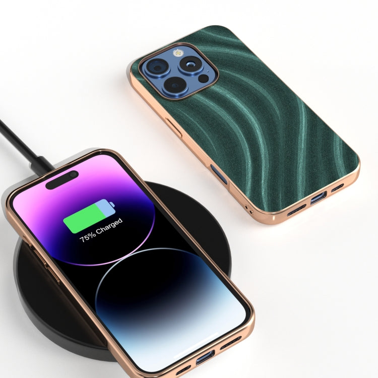 For iPhone 16 Pro Max Nano Electroplating Galactic Pattern Protective Phone Case