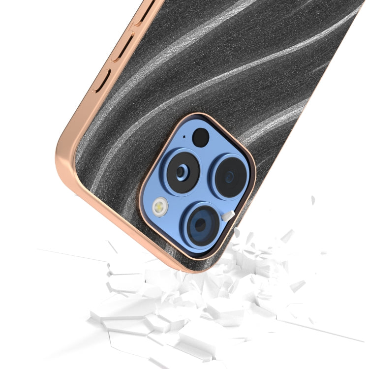 For iPhone 16 Pro Nano Electroplating Galactic Pattern Protective Phone Case