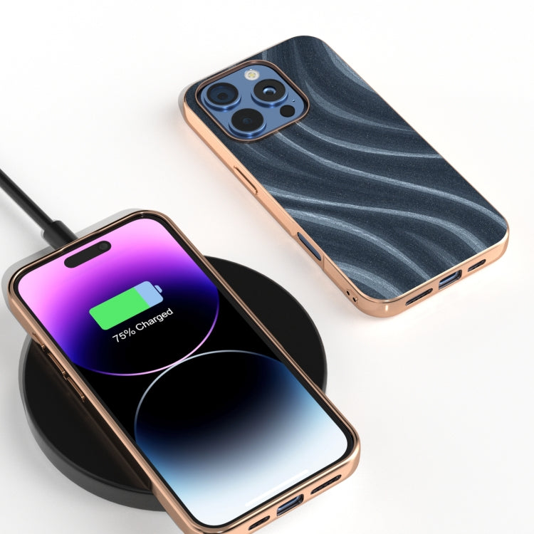 For iPhone 16 Pro Nano Electroplating Galactic Pattern Protective Phone Case