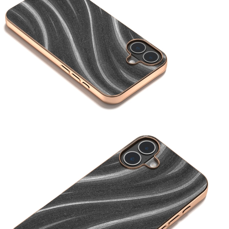 For iPhone 16 Plus Nano Electroplating Galactic Pattern Protective Phone Case