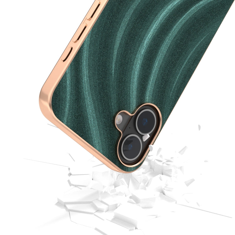 For iPhone 16 Plus Nano Electroplating Galactic Pattern Protective Phone Case