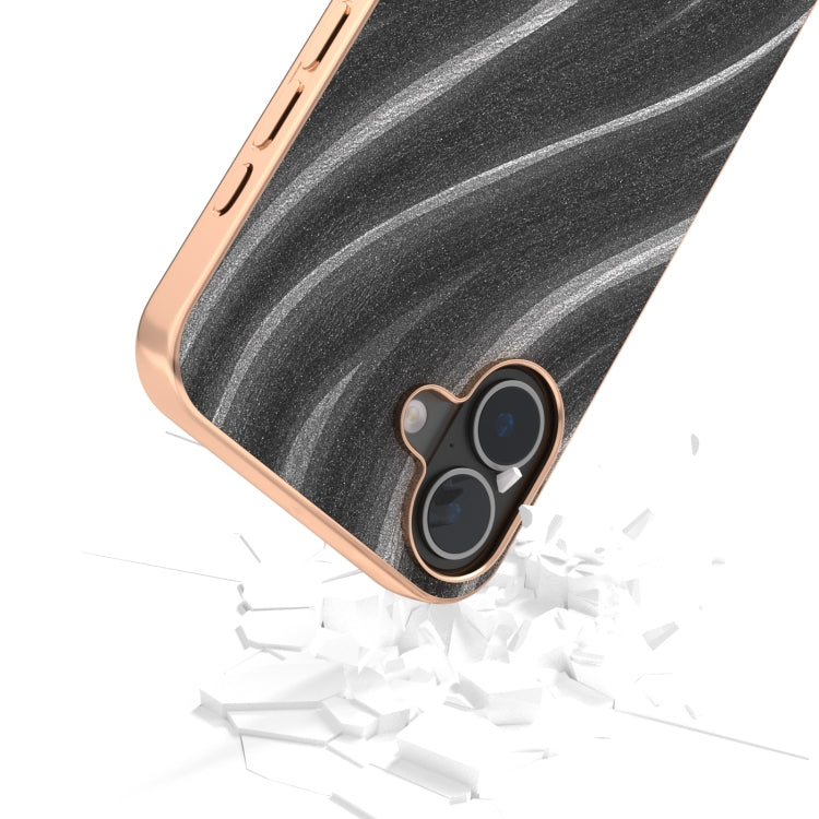 For iPhone 16 Nano Electroplating Galactic Pattern Protective Phone Case