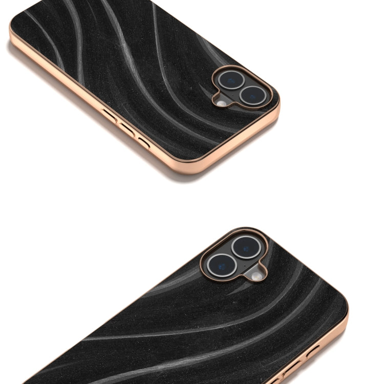 For iPhone 16 Nano Electroplating Galactic Pattern Protective Phone Case