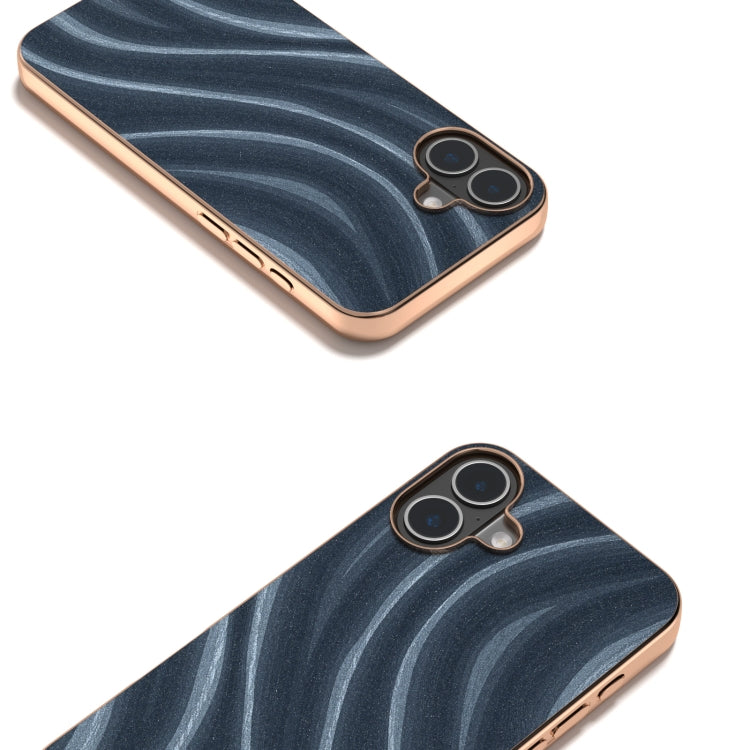 For iPhone 16 Nano Electroplating Galactic Pattern Protective Phone Case